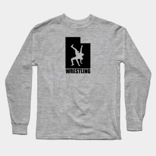 Utah Wrestling (w/ Text) Long Sleeve T-Shirt